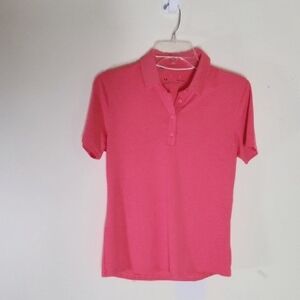Under Armor Women's Pink Polo Shirt Size S/P